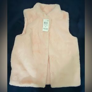 😍NWT EPIC THREADS PINK FAUX FUR VEST, SIZE MEDIUM GIRLS 😍